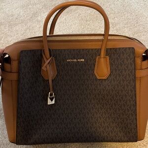 Michael Kors Caramel and Chocolate Satchel